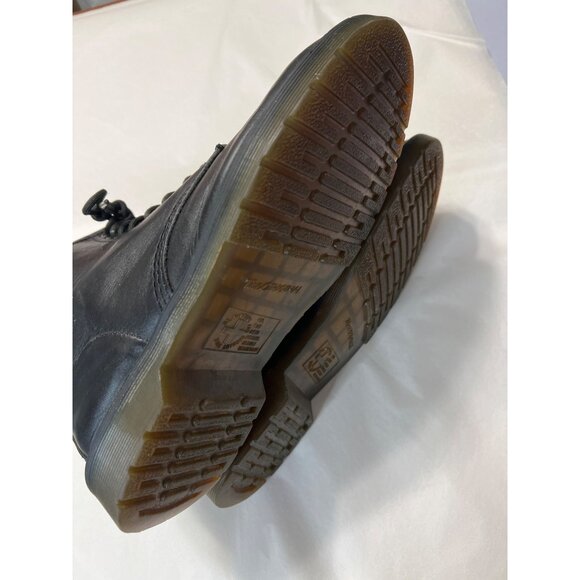 Dr Martens 1460 Black Leather 8-Eye Boots Mens 9 Womens 10 AirWair Sole 42 - Picture 6 of 10